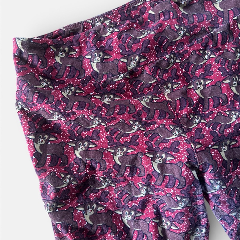 LuLaRoe Rudolph Reindeer Christmas Holiday Leggings